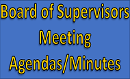 Board of Supervisors Meeting Agendas and Minutes